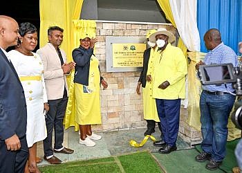  Museveni commissions Victoria Sugar factory in Luweero
