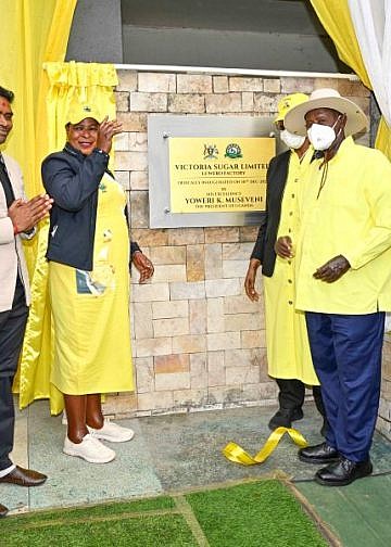 Museveni commissions Victoria Sugar factory in Luweero