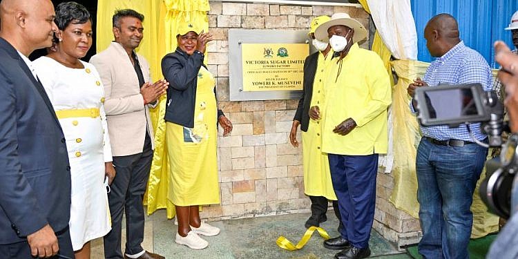  Museveni commissions Victoria Sugar factory in Luweero