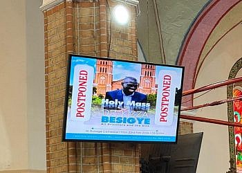 Byanyima accuses Museveni of making orders as holy mass for Besigye hits snag