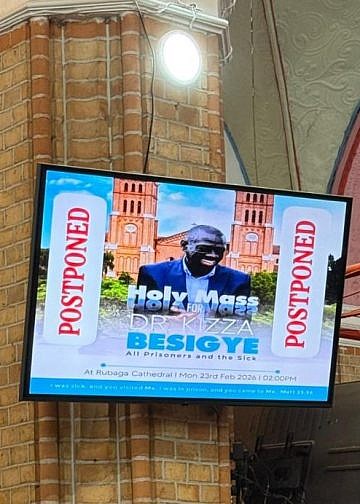 Byanyima accuses Museveni of making orders as holy mass for Besigye hits snag