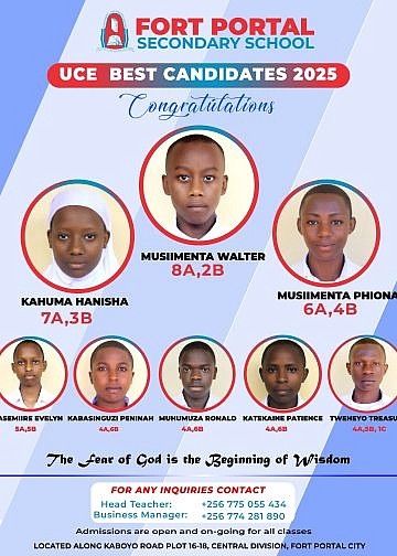 Fort Portal S.S celebrates stellar performance during 2025 UCE exams