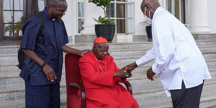 Museveni meets Cardinal Wamala, pledges government support to his hospital, legacy