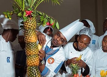 Veteran chef Lopez Ahligo shares culinary expertise with HTTC students in Jinja