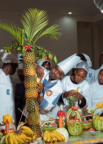 Veteran chef Lopez Ahligo shares culinary expertise with HTTC students in Jinja