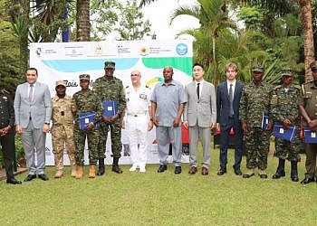UPDF officers graduate in French language