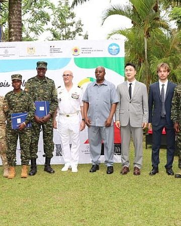 UPDF officers graduate in French language
