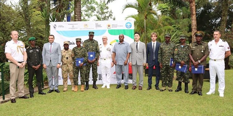 UPDF officers graduate in French language