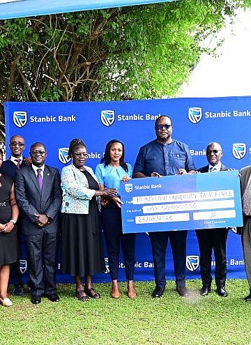 Stanbic Bank contributes shs50m for Bunyoro University’s ICT hub