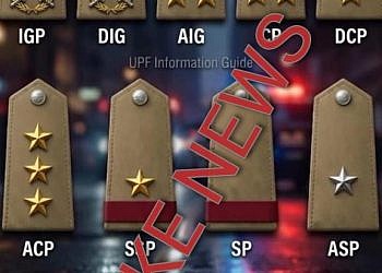 Police say viral images claiming new rank insignia are fake, AI-generated