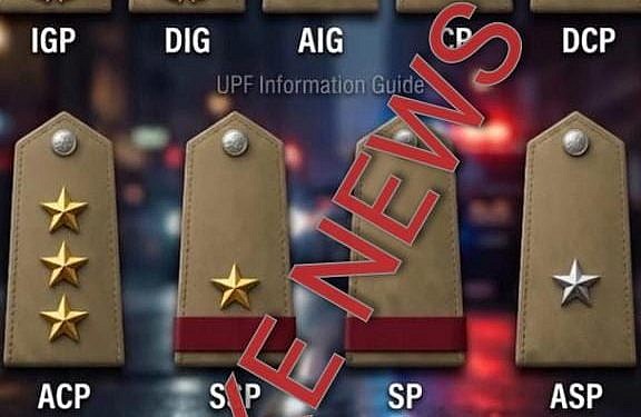 Police say viral images claiming new rank insignia are fake, AI-generated