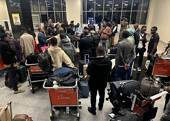 Ugandan students rescued from Iran return home