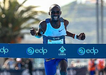 Jacob Kiplimo wins Lisbon race in record-breaking time