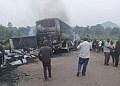 Six killed in fiery Sunday morning crash on Kiboga–Hoima highway