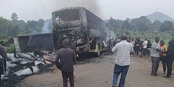 Six killed in fiery Sunday morning crash on Kiboga–Hoima highway