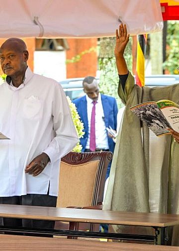 Museveni urges hardwork, trust in God at 15th Tarehe Sita thanksgiving