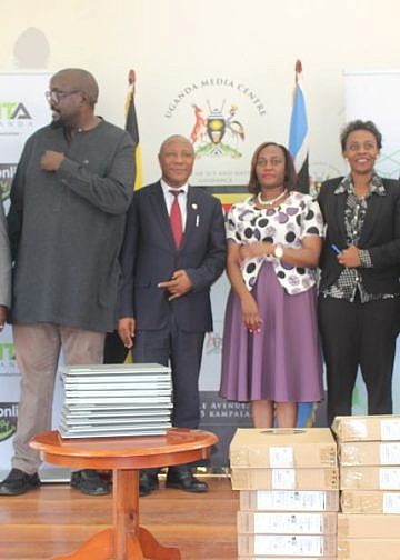 NITA-U donates 25 laptops to Uganda Media Centre to strengthen digital communication