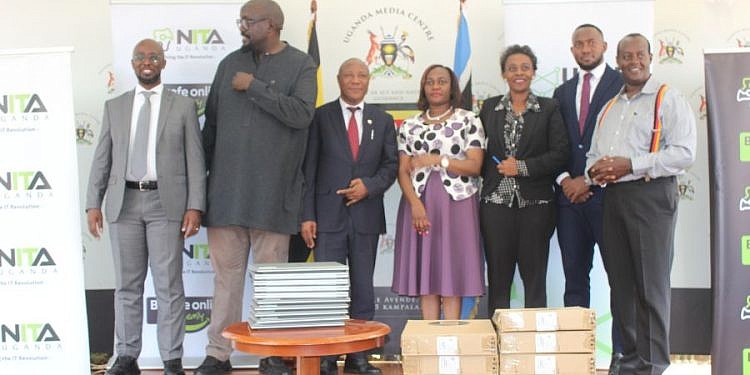 NITA-U donates 25 laptops to Uganda Media Centre to strengthen digital communication
