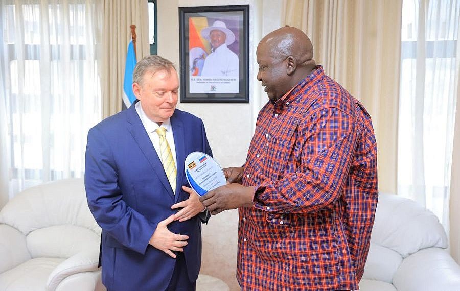 Russian Ambassador Semivolos bids farewell to Uganda as his tour of duty ends