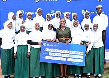From muddy compound to pavers: Sumayya Girls uses Stanbic national school championship cash prize for facelift