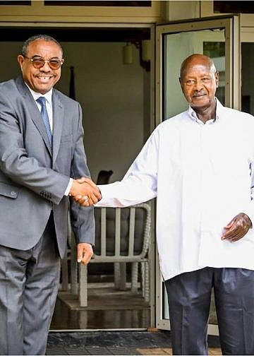 Museveni meets former Ethiopian PM to strengthen agricultural transformation