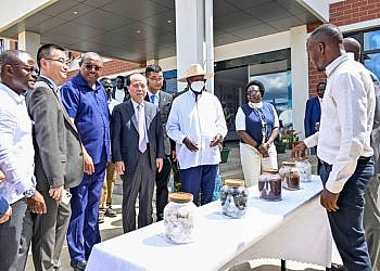 Museveni commissions new cement clinker factory in Moroto