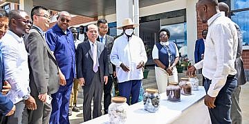 Museveni commissions new cement clinker factory in Moroto