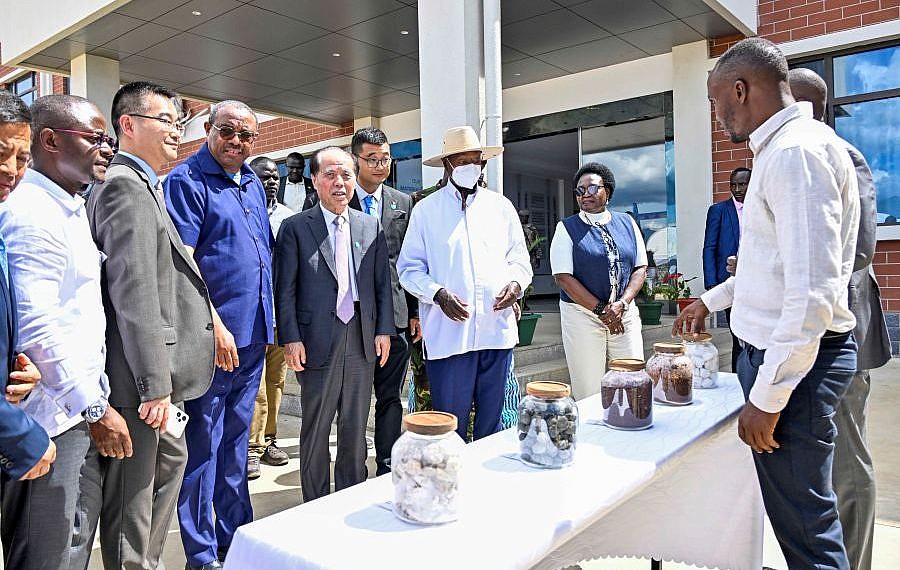 Museveni commissions new cement clinker factory in Moroto