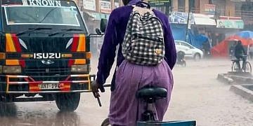 Sheilah Gashumba to educate schoolgirl who went viral cycling through rain 