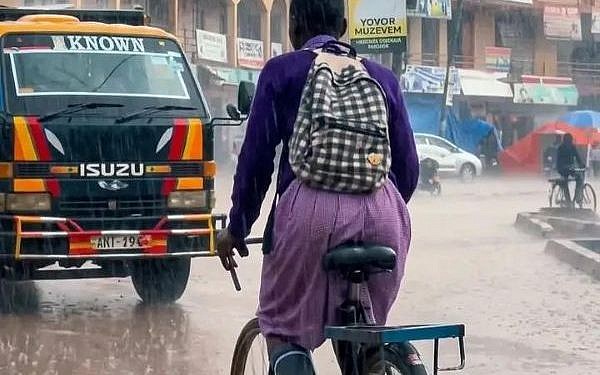 Sheilah Gashumba to educate schoolgirl who went viral cycling through rain 