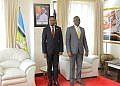 New Kenyan High Commissioner Ababu Mwambu presents credentials to minister Mulimba
