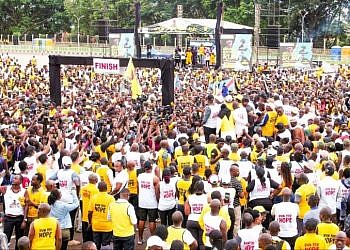 Thousands turns up for Muhoozi’s 52nd birthday run