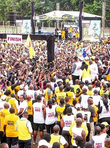 Thousands turns up for Muhoozi’s 52nd birthday run