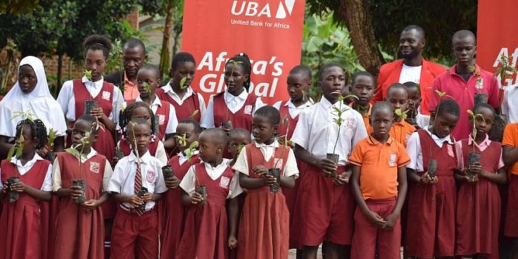UBA Uganda plants trees to replenish environment at Wakiso’s Namalere Primary School