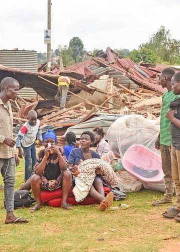 Families left homeless as NEMA evicts Lubigi Wetland encroachers in Kasubi, Kawaala