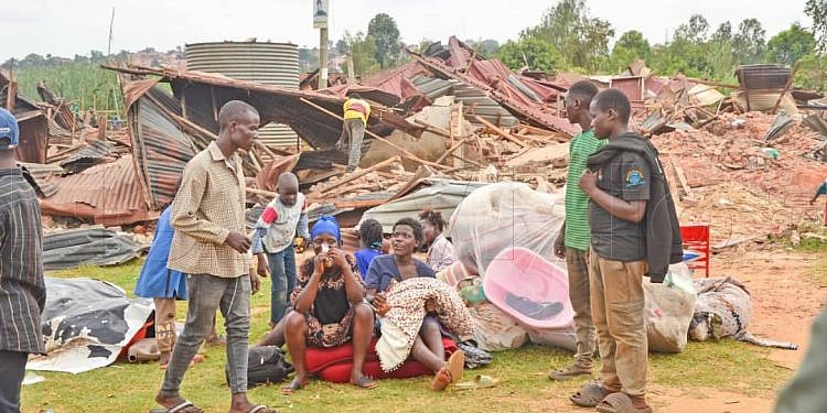 Families left homeless as NEMA evicts Lubigi Wetland encroachers in Kasubi, Kawaala