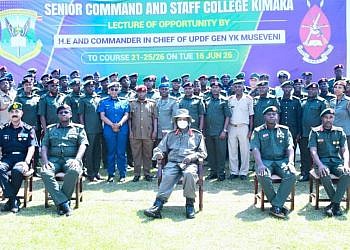 Museveni tells army officers Africa’s future depends on integration, strategic thinking