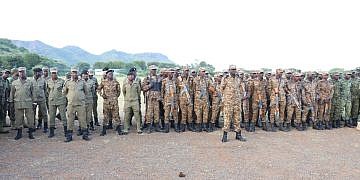 Army, Police boost operational readiness with 25km route march in Moroto