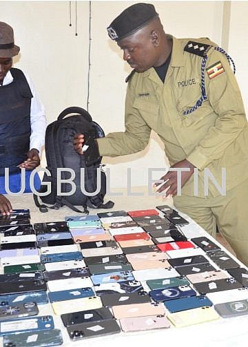 Over 140  stolen iphones recovered by Police in Kampala crackdown