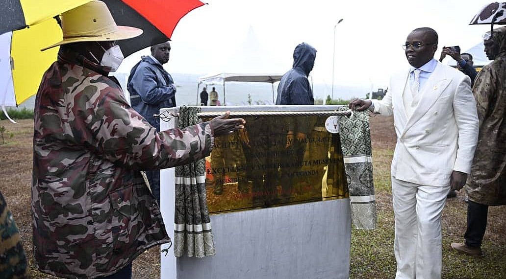 Museveni commissions NEC meat, beans processing plant in Gomba
