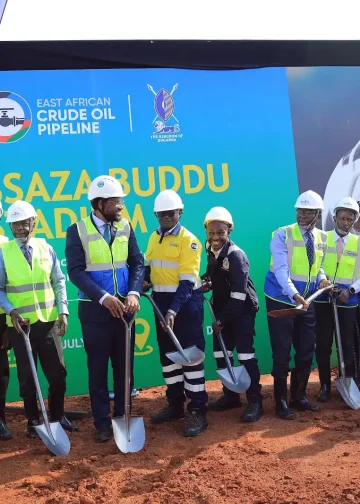 EACOP, Buganda break ground for Kabaka Daudi Chwa II Stadium in Masaka