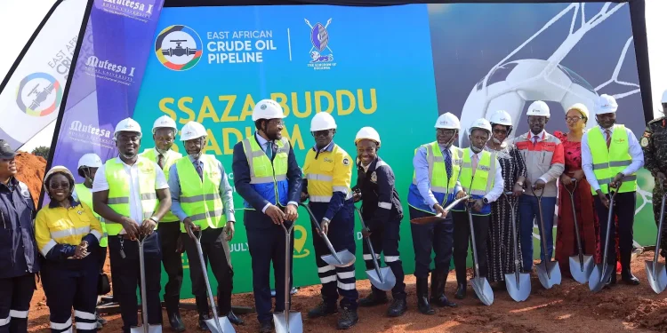 EACOP, Buganda break ground for Kabaka Daudi Chwa II Stadium in Masaka
