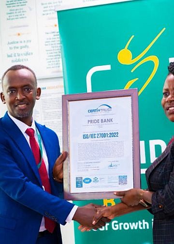 Pride Bank strengthens digital banking security with global ISO certification