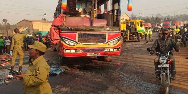 Teacher dead, students injured as school bus rams into train at Mukono railway crossing
