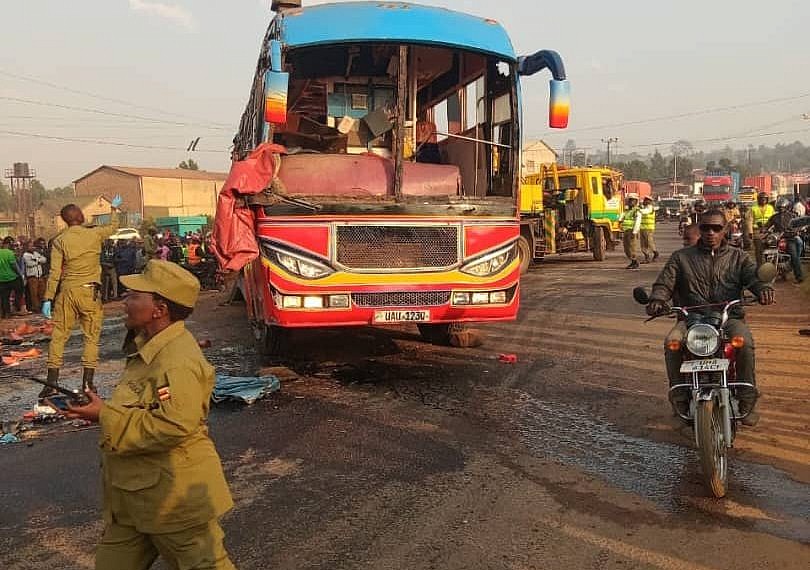 Teacher dead, students injured as school bus rams into train at Mukono railway crossing
