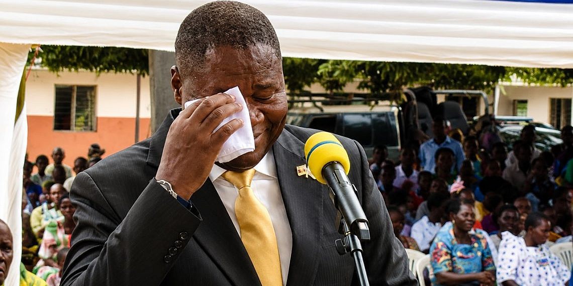 Emotion overcomes Speaker Oboth-Oboth as he recalls childhood struggles at prayer celebration