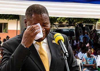 Emotion overcomes Speaker Oboth-Oboth as he recalls childhood struggles at prayer celebration