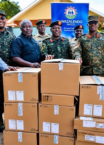 Wazalendo Sacco donates 10 computers to UPDF’s Mbuya Hospital