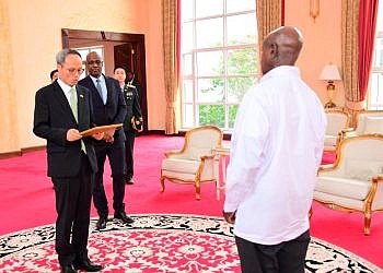 Museveni receives credentials for four new envoys to Uganda