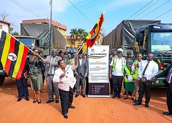 Gov’t flags off 9.4 million kilograms of food relief for Karamoja